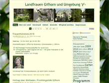 Tablet Screenshot of landfrauen-gifhorn.de